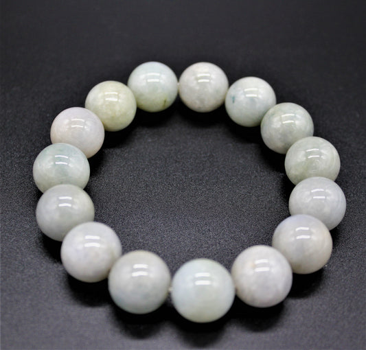 Jade 14mm Bead stretch Bracelet