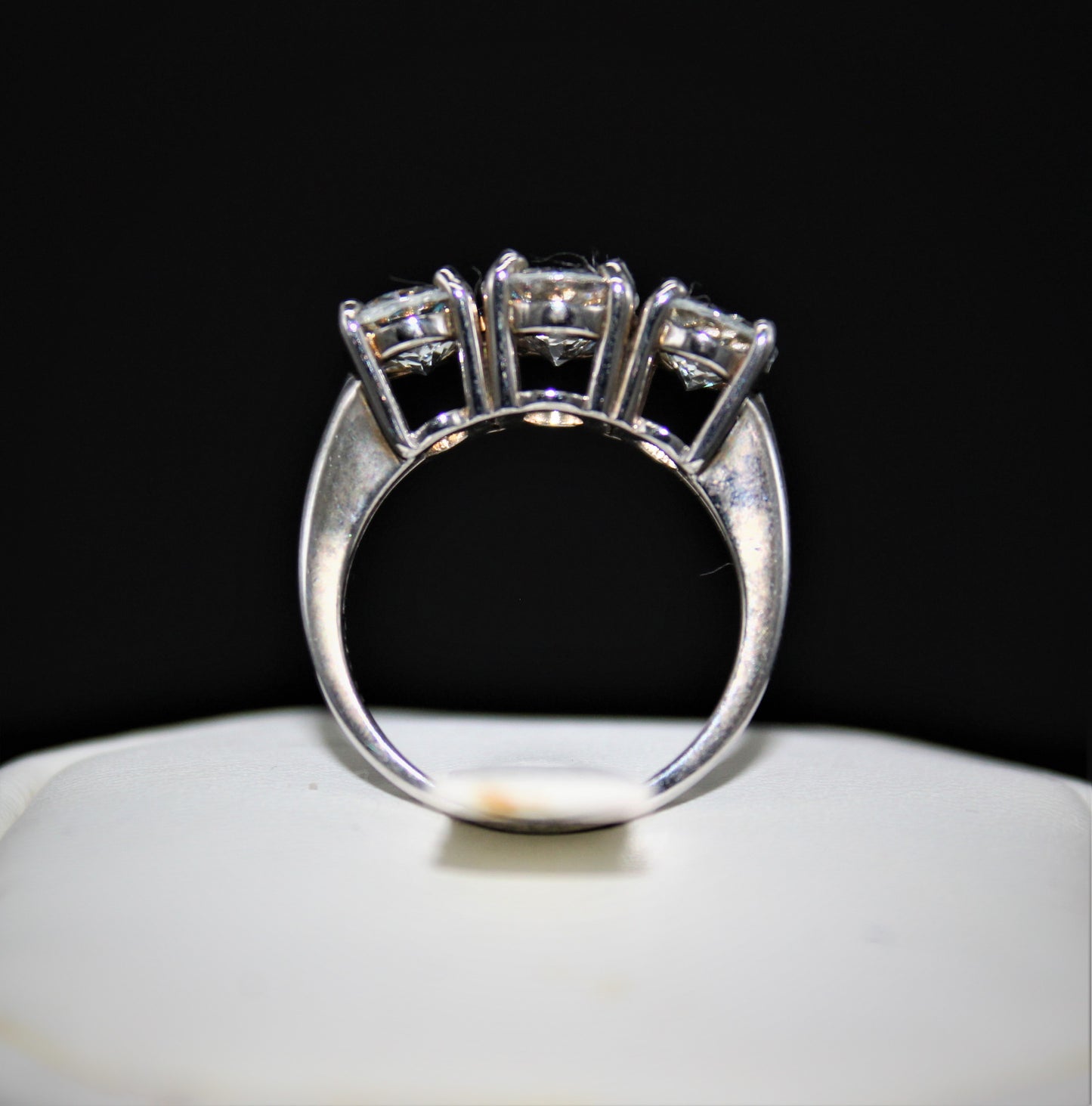 Three Stone Aqua Ring
