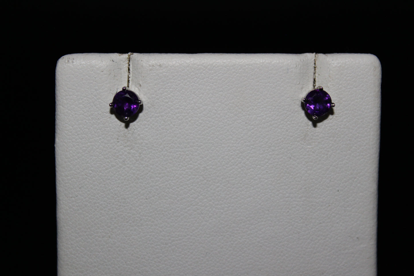 Amethyst Stud Earrings
