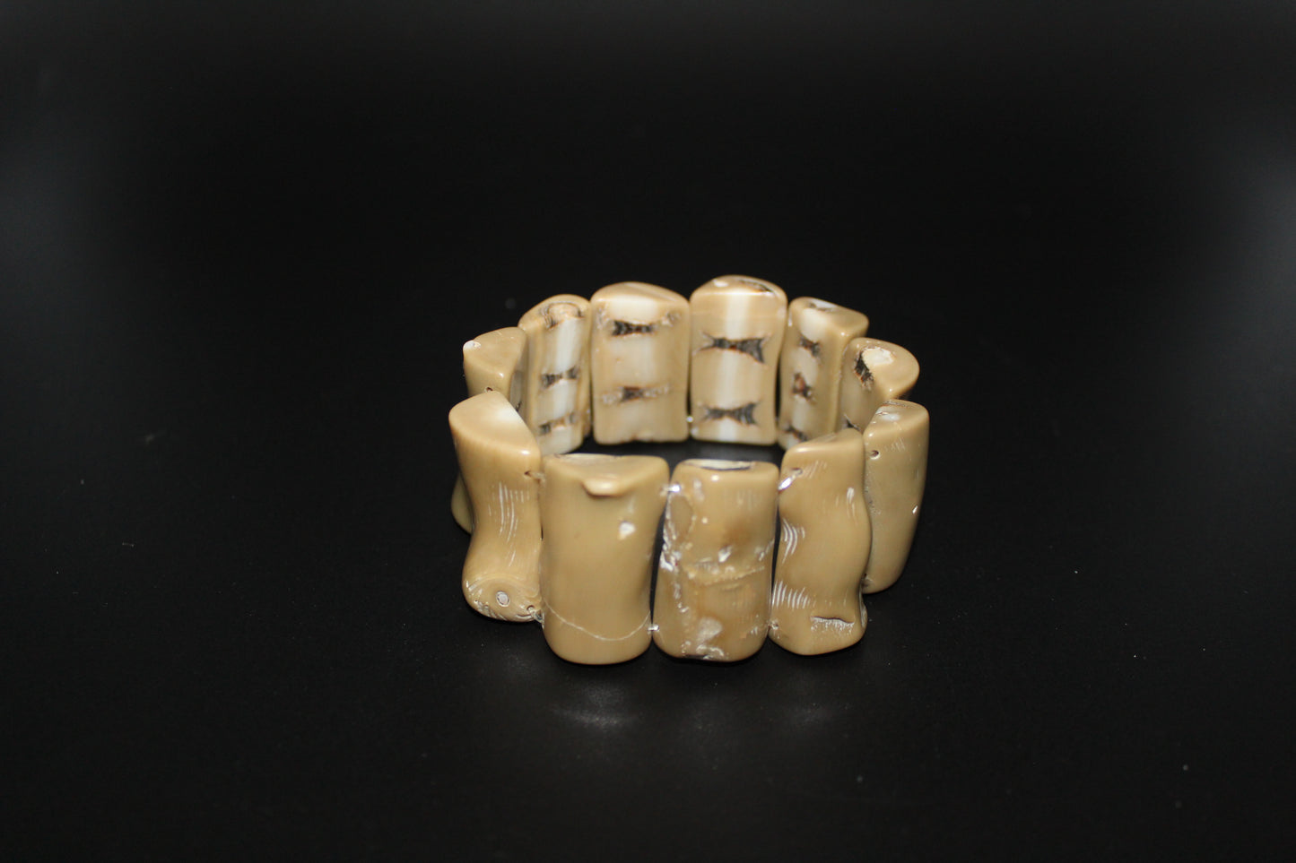 Fossilized Corral Stretch Bracelet