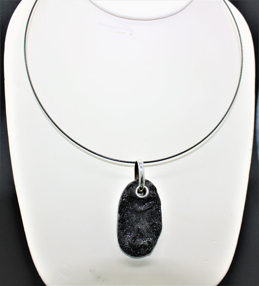 Black Druze Pendant