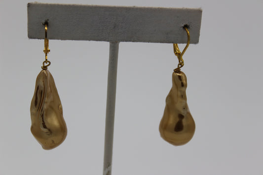 Bronze Baroque Pearl Earrings