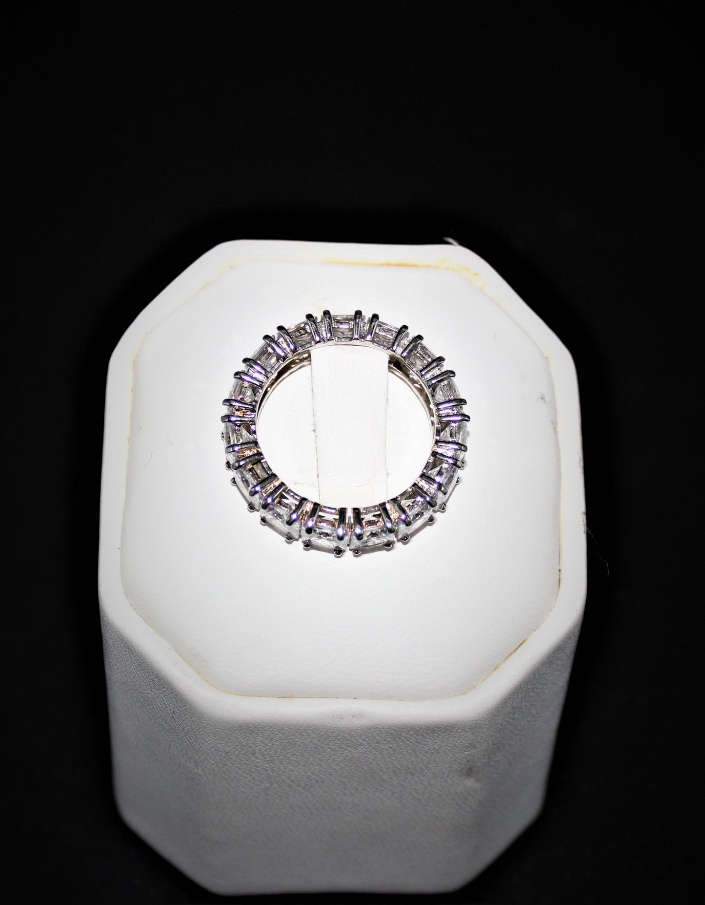 Princess Cut CZ Eternity band