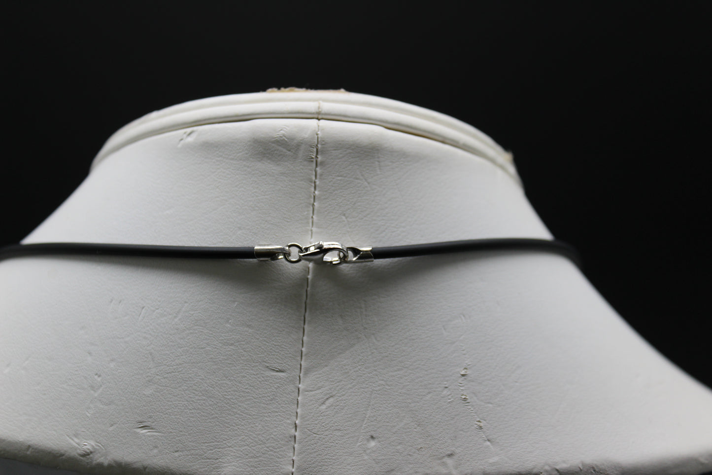Druze Heart with Neoprene Neck Cord