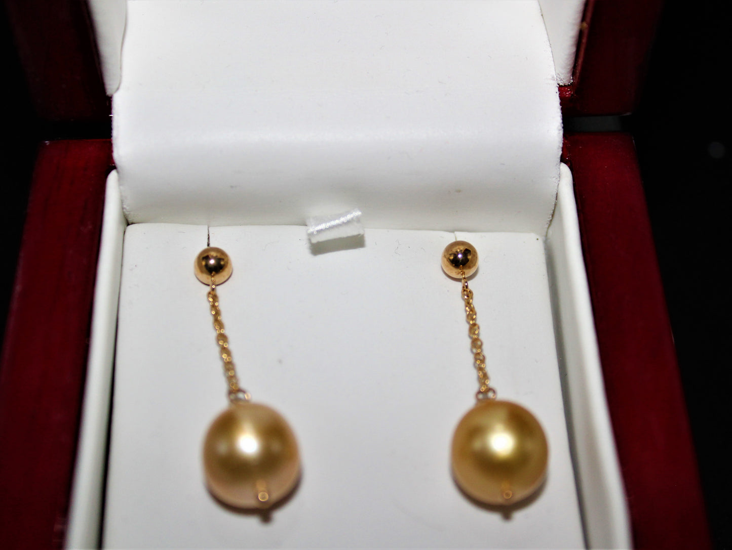 Gold and Pearl Earrings