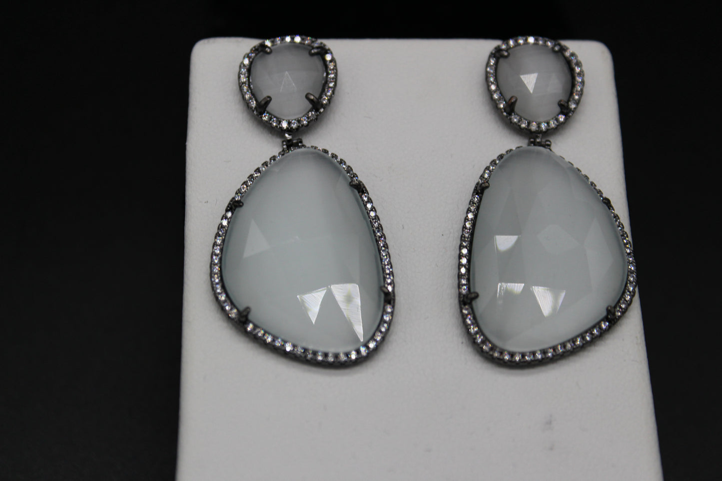 Fiber Optic CZ Earrings