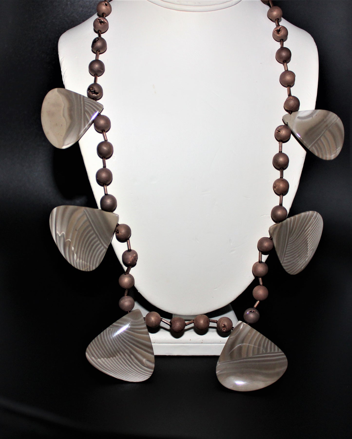 Flint & Druze Necklace