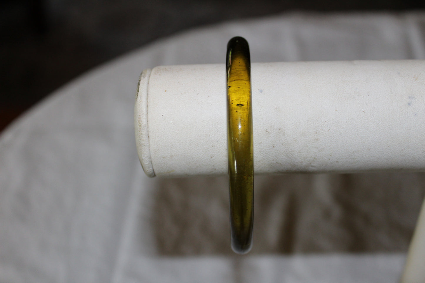 Olive Tibetan Glass Bangle