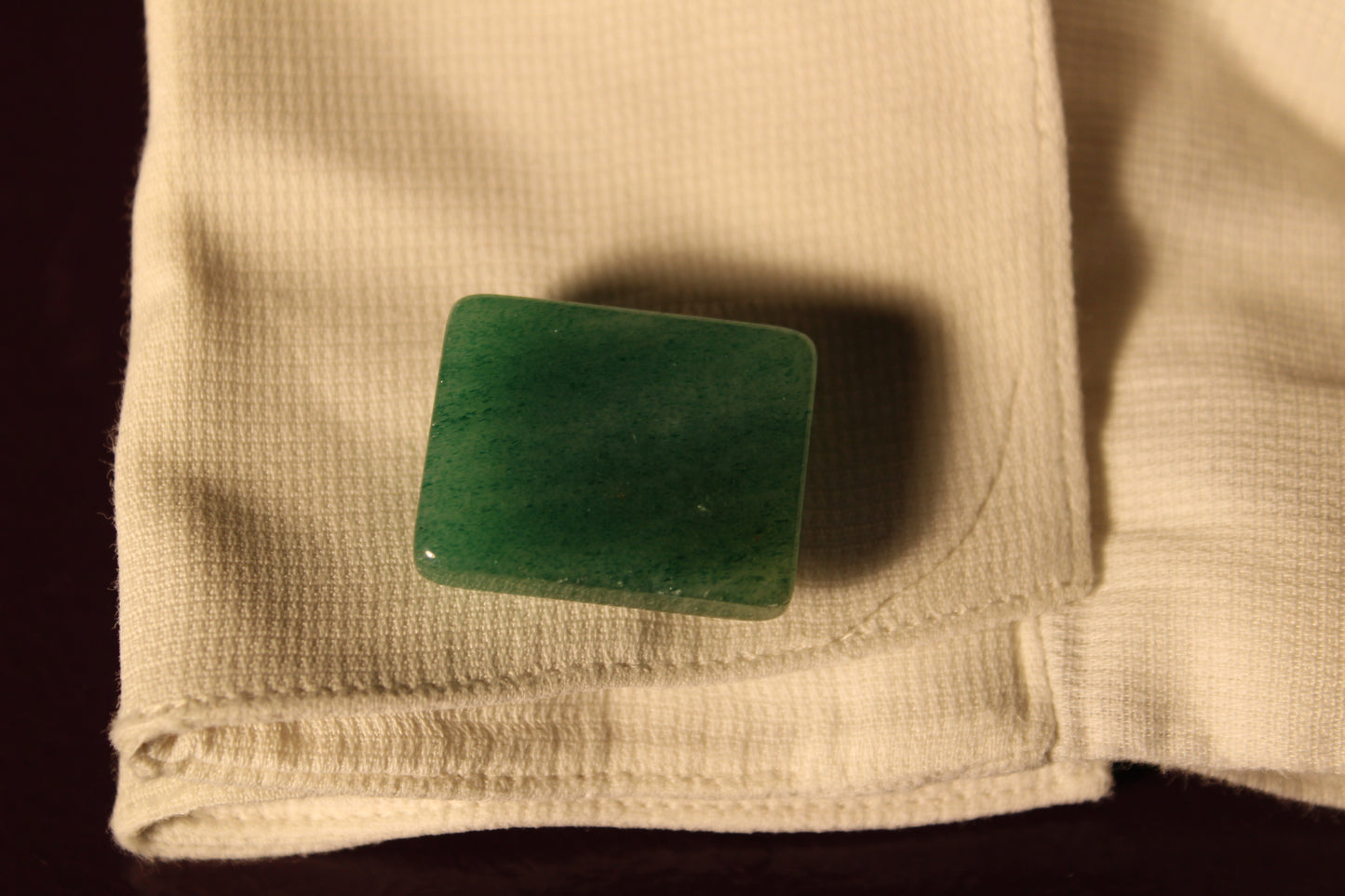 Vintage Green Stone Cufflinks