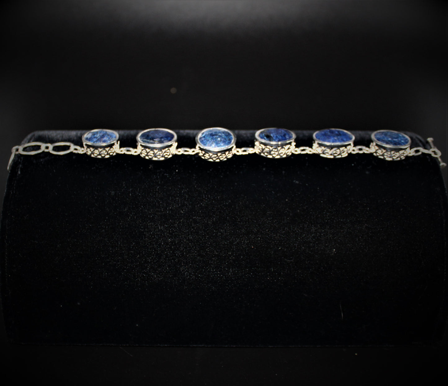 Sapphire Faceted Oval Stone Bracelet