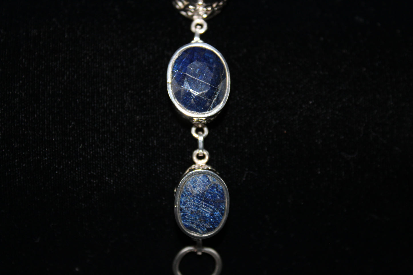 Sapphire Faceted Oval Stone Bracelet