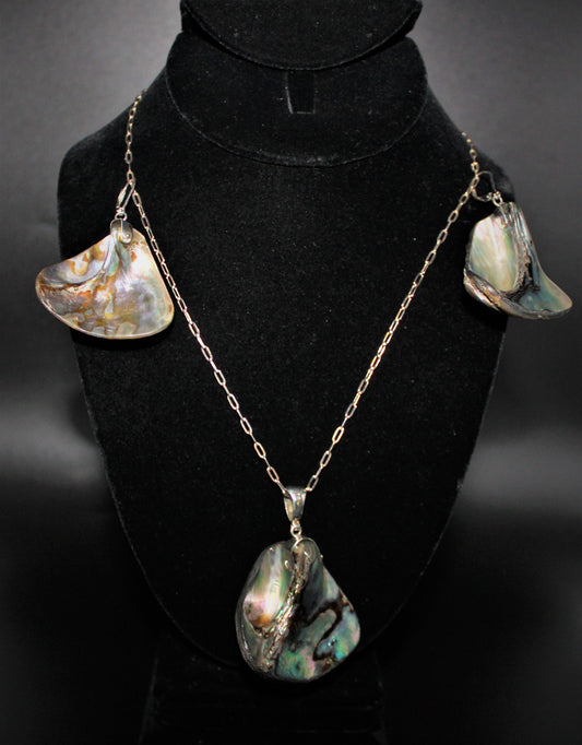 Abalone Necklace and earring set