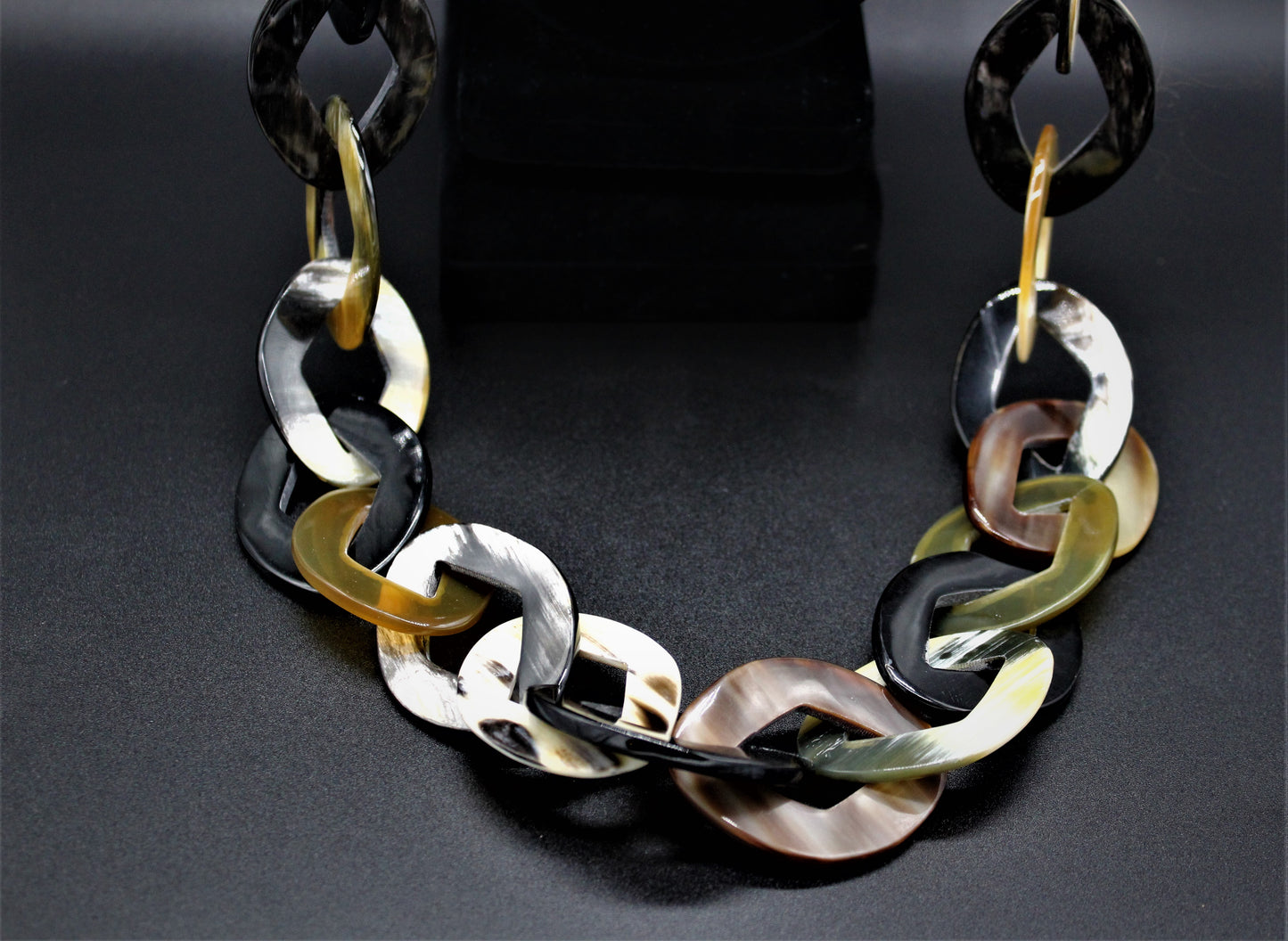 Horn Marquis Link Necklace