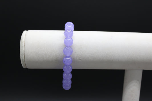 Lavender Jade Stretch Bracelet