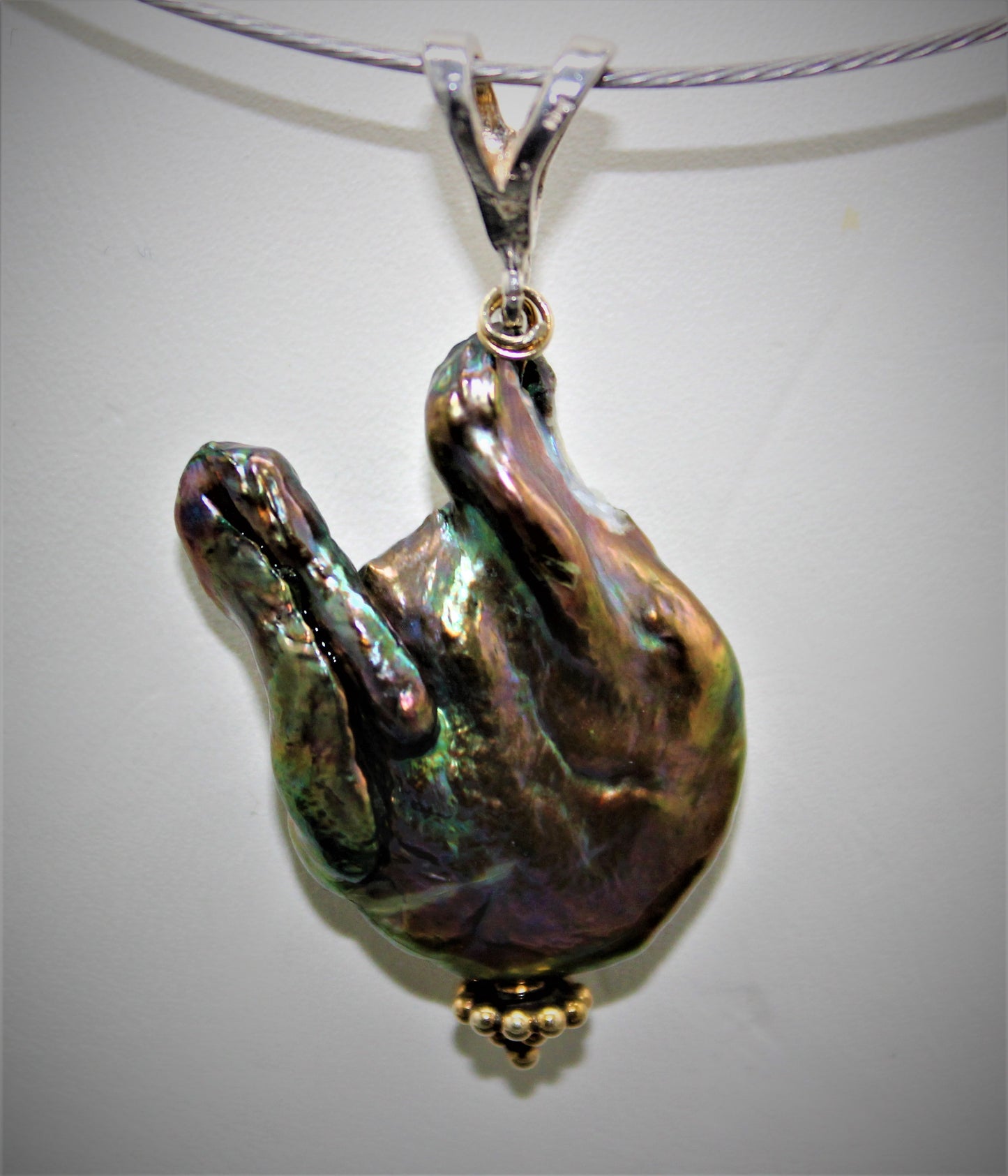 Peacock Fresh Water Pearl Pendant