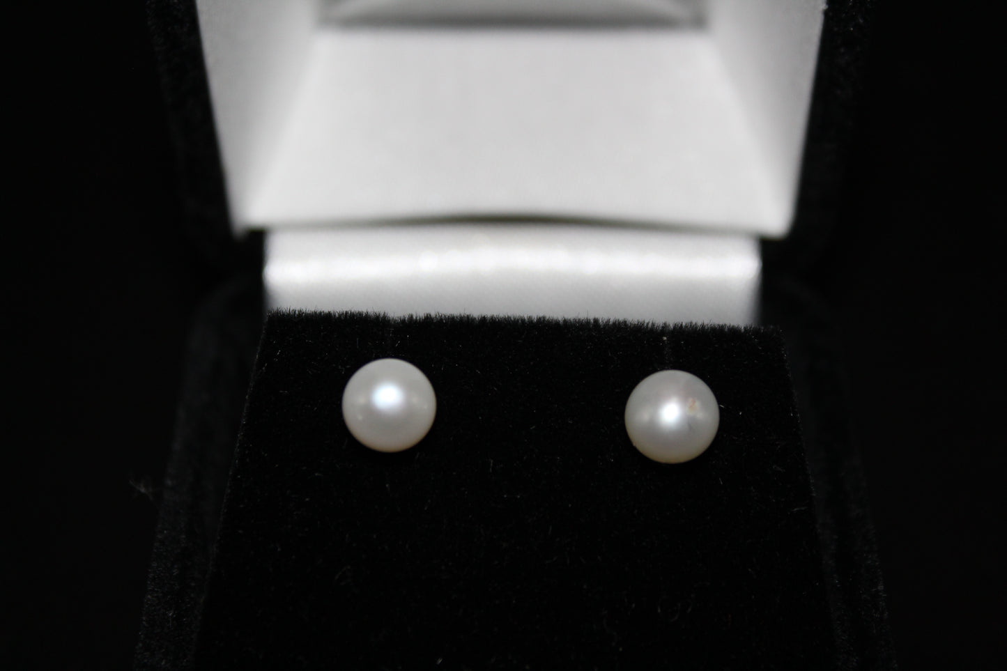 White Freshwater Pearl Earrings