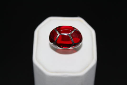 Silver Trimmed Resin Ring