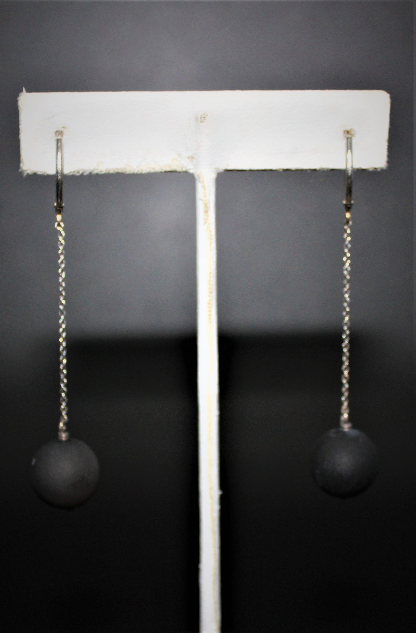 Black Druze Earrings