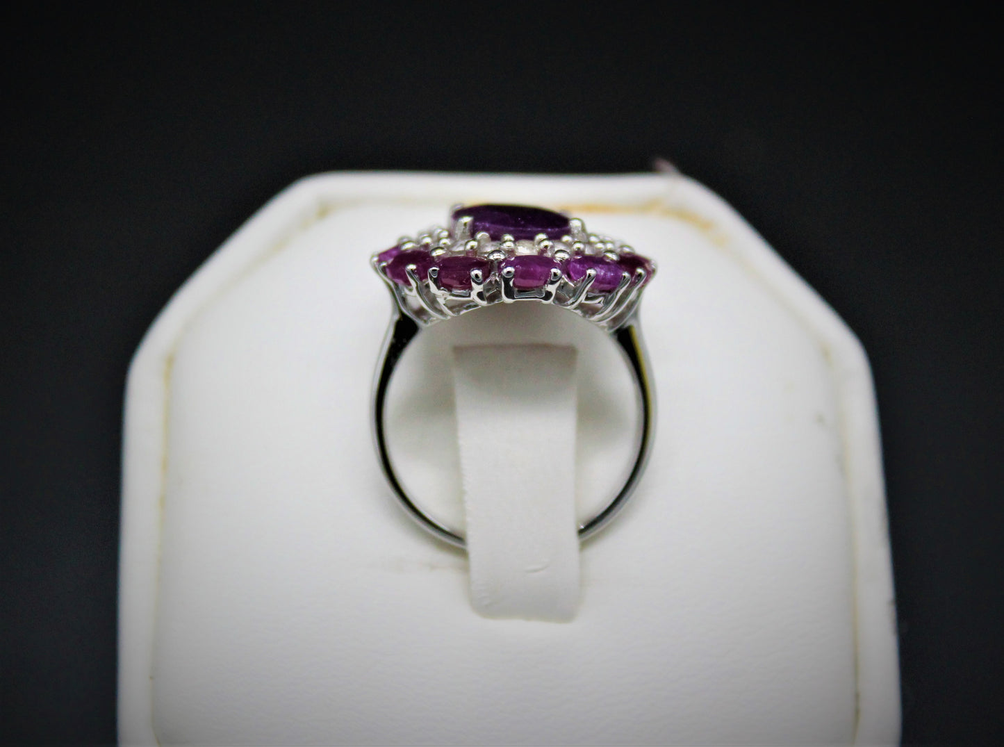 Ruby and White Topaz Ring