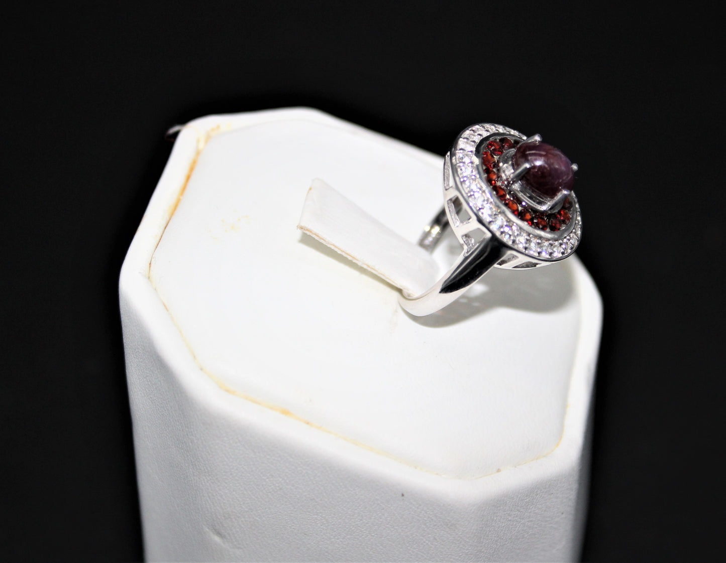 Ruby, Garnet and Topaz Ring