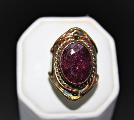 Adjustable Ruby Ring
