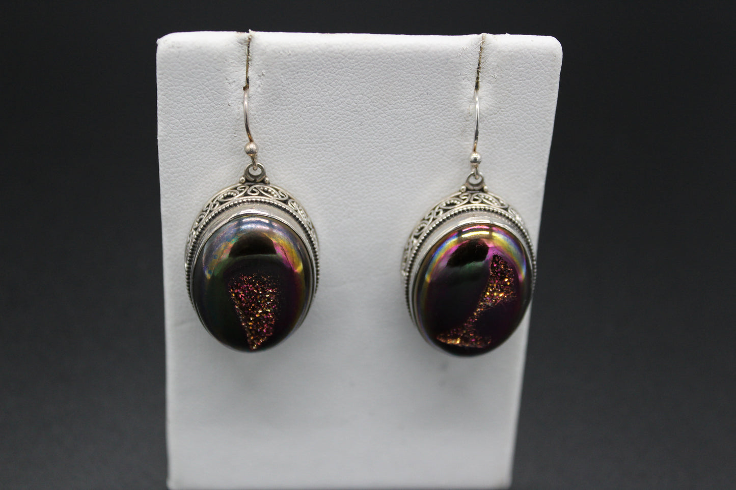 Druze Oval Earrings