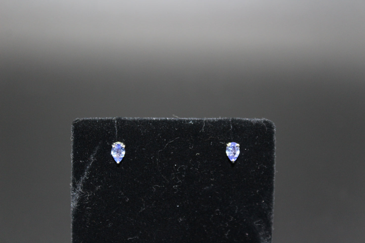 Tanzanite Pear Shaped Stud Earring