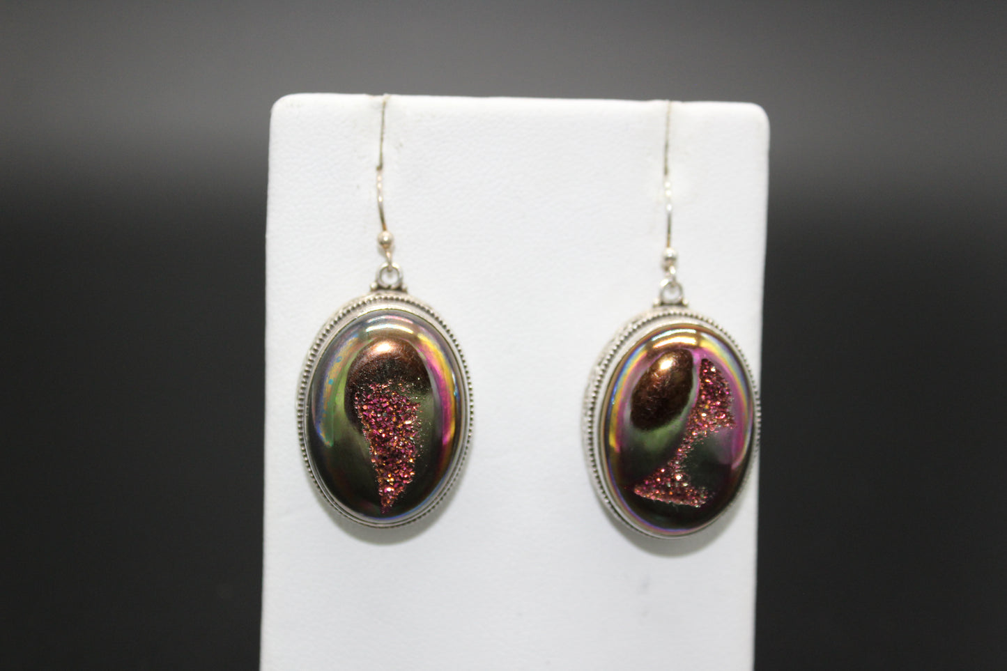 Druze Oval Earrings