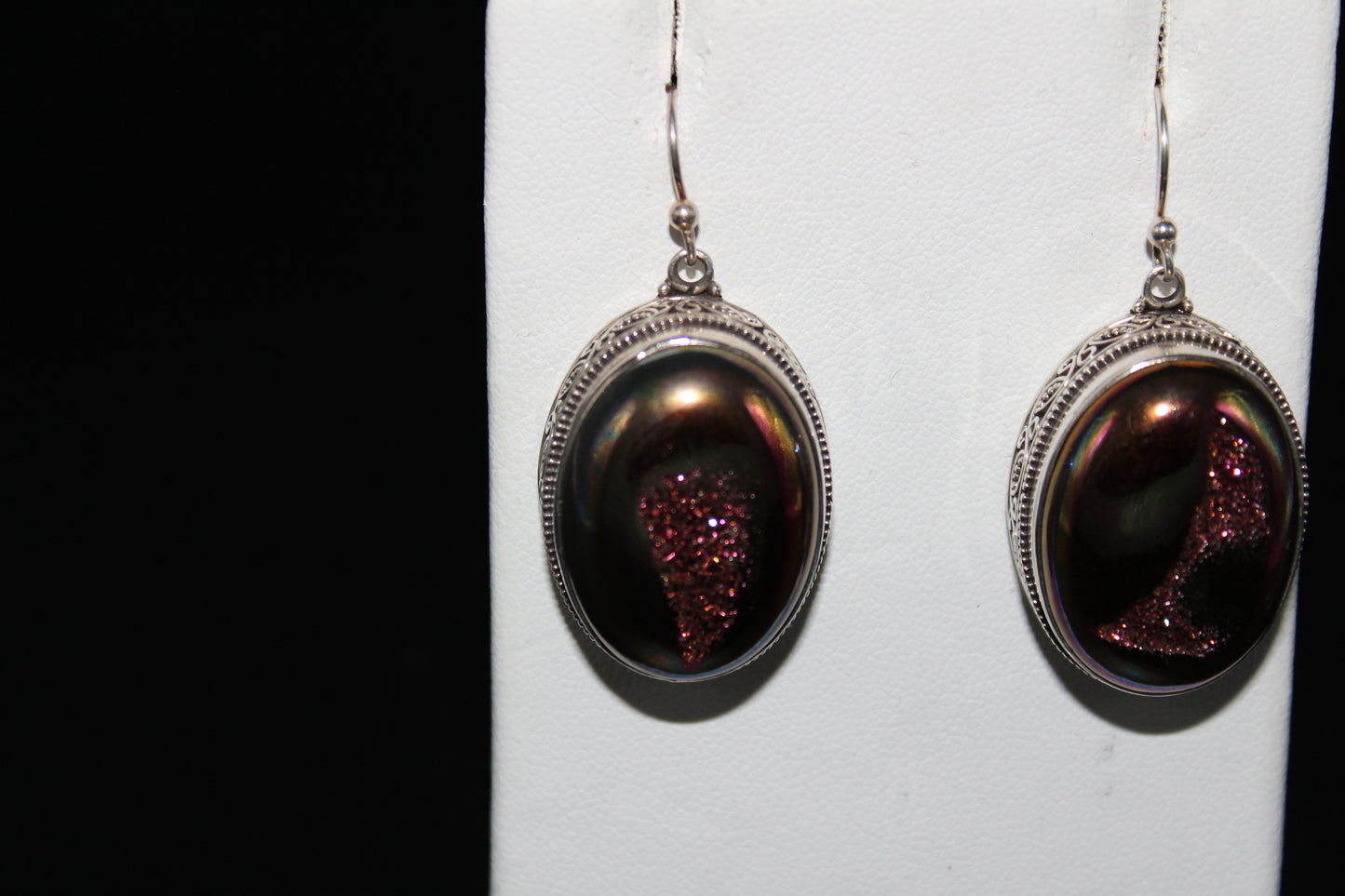 Druze Oval Earrings