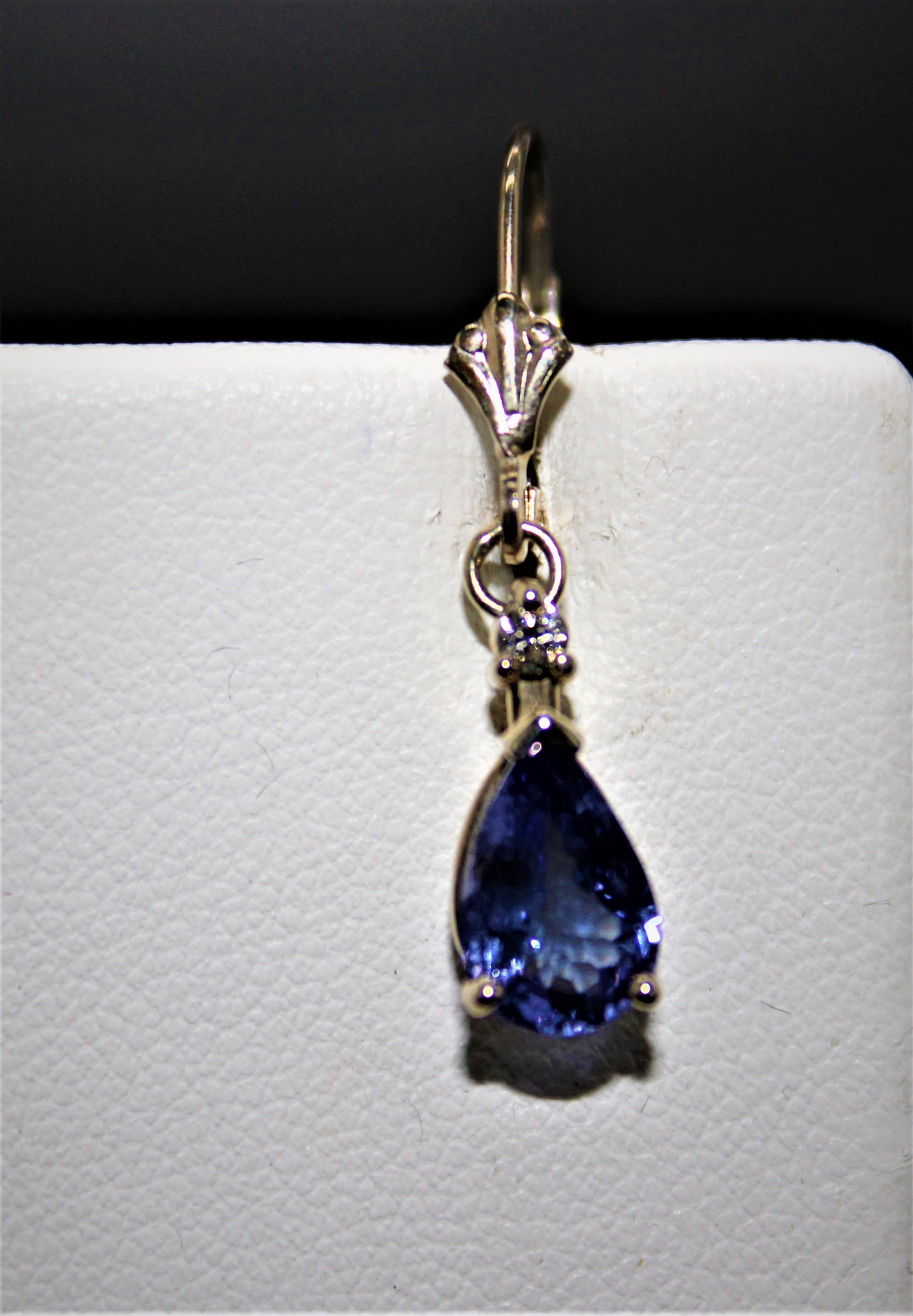 Tanzanite and Diamond Drop Earrings