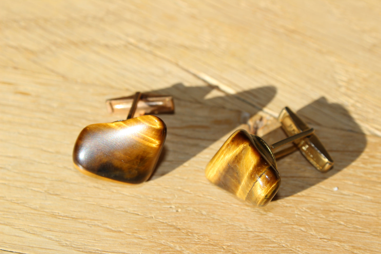 Vintage Tiger Eye cufflinks