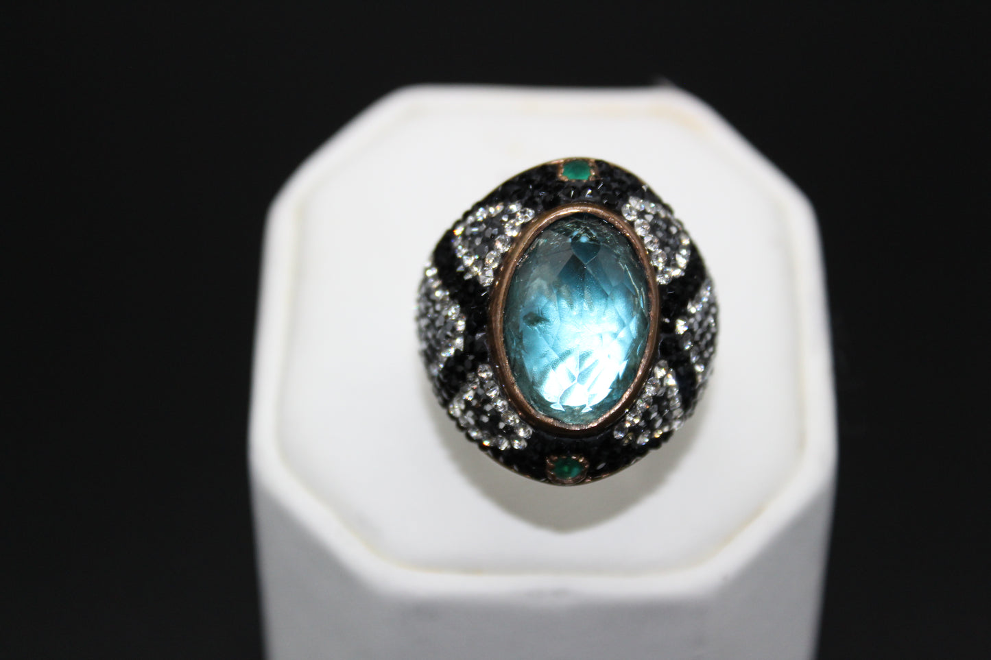 Topaz and Swarovski Crystals with Emeralds