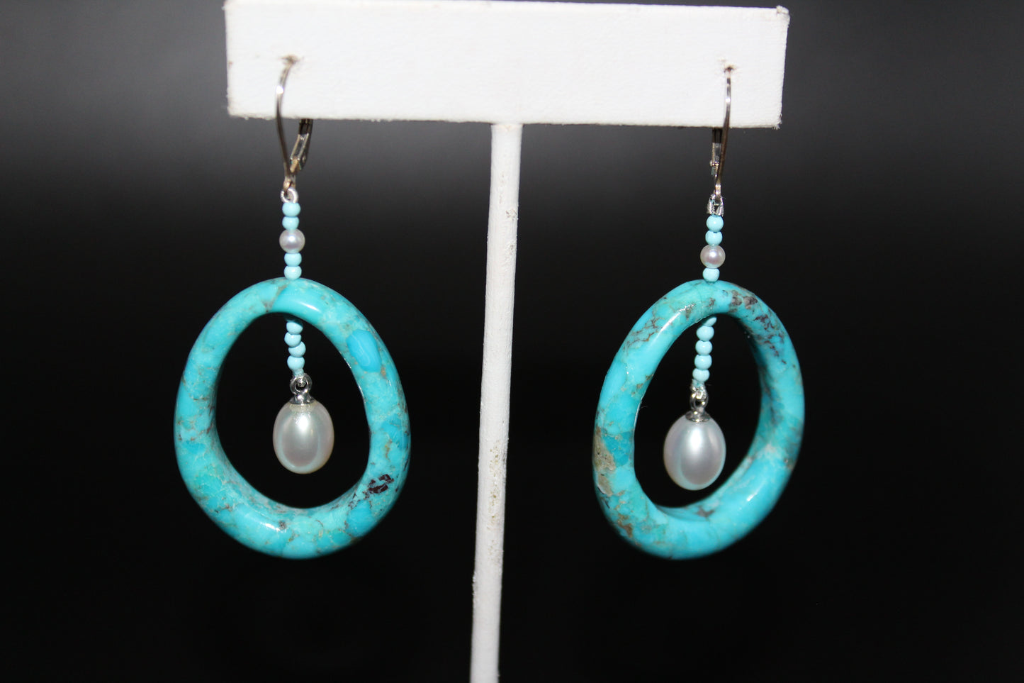 Turquoise Hoop Earrings