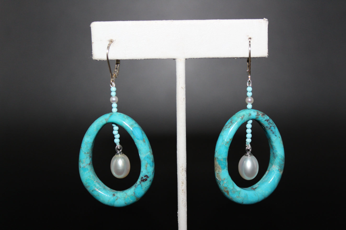 Turquoise Hoop Earrings