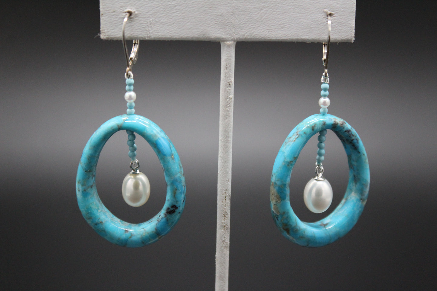 Turquoise Hoop Earrings