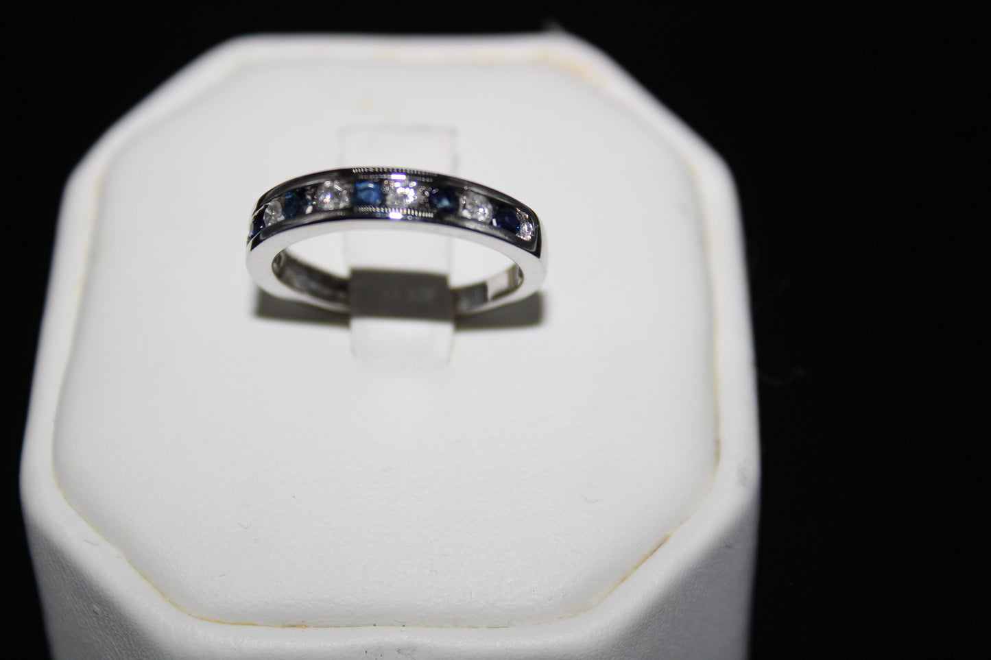 Gold Diamond and Sapphire Ring