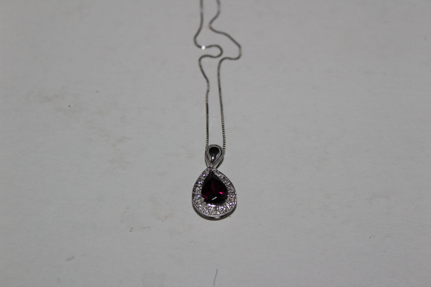 Garnet and Diamond Pendant