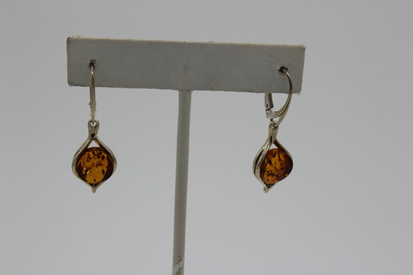 Amber earrings