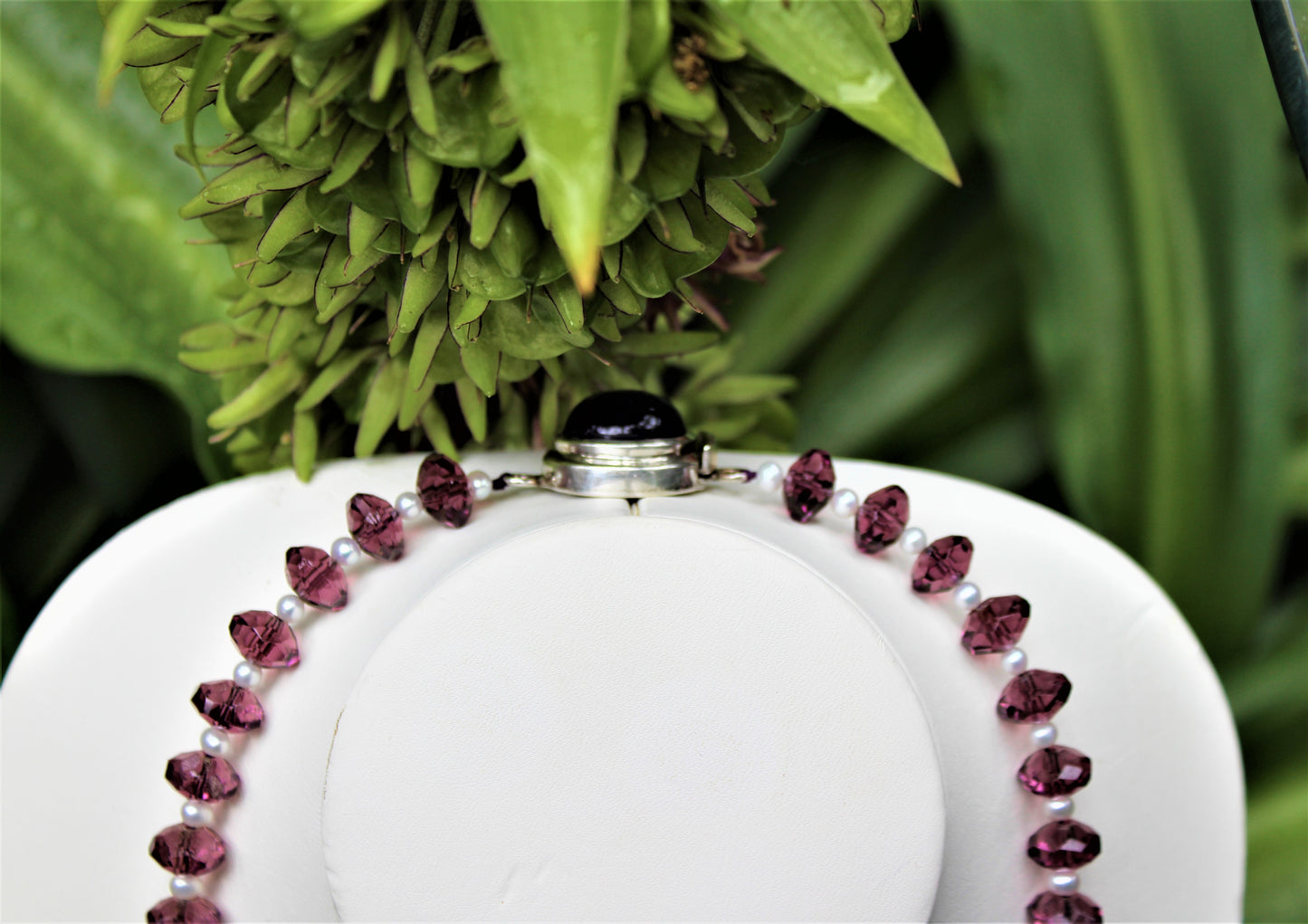 Amethyst and Pearl Necklace