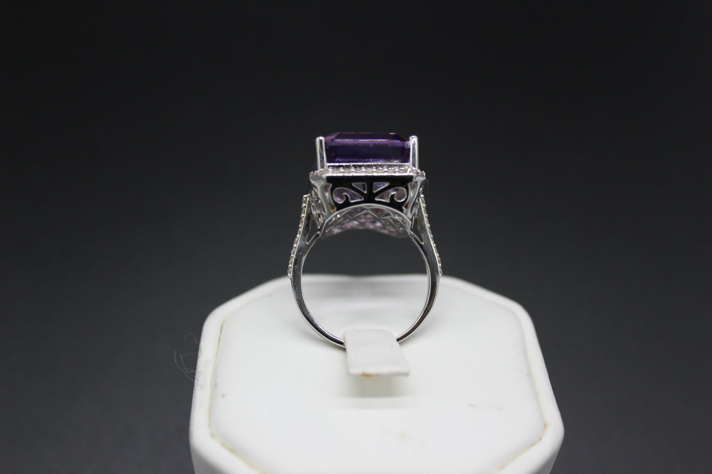 Amethyst and Zircon Ring