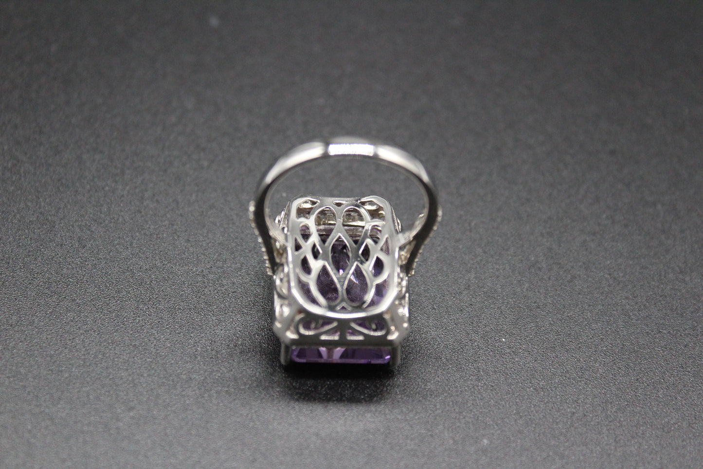 Amethyst and Zircon Ring