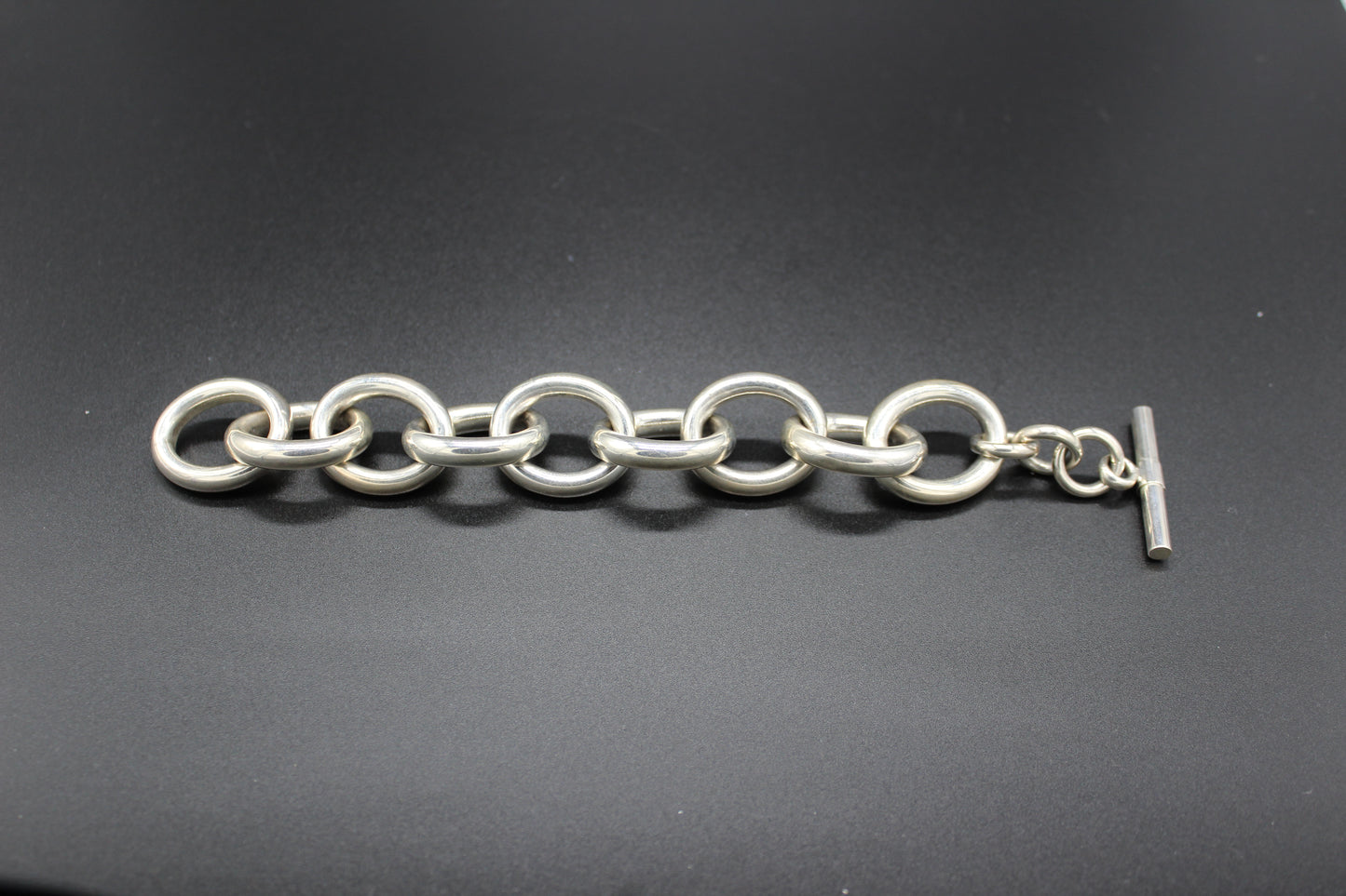 Large Link Art Form Bracelet