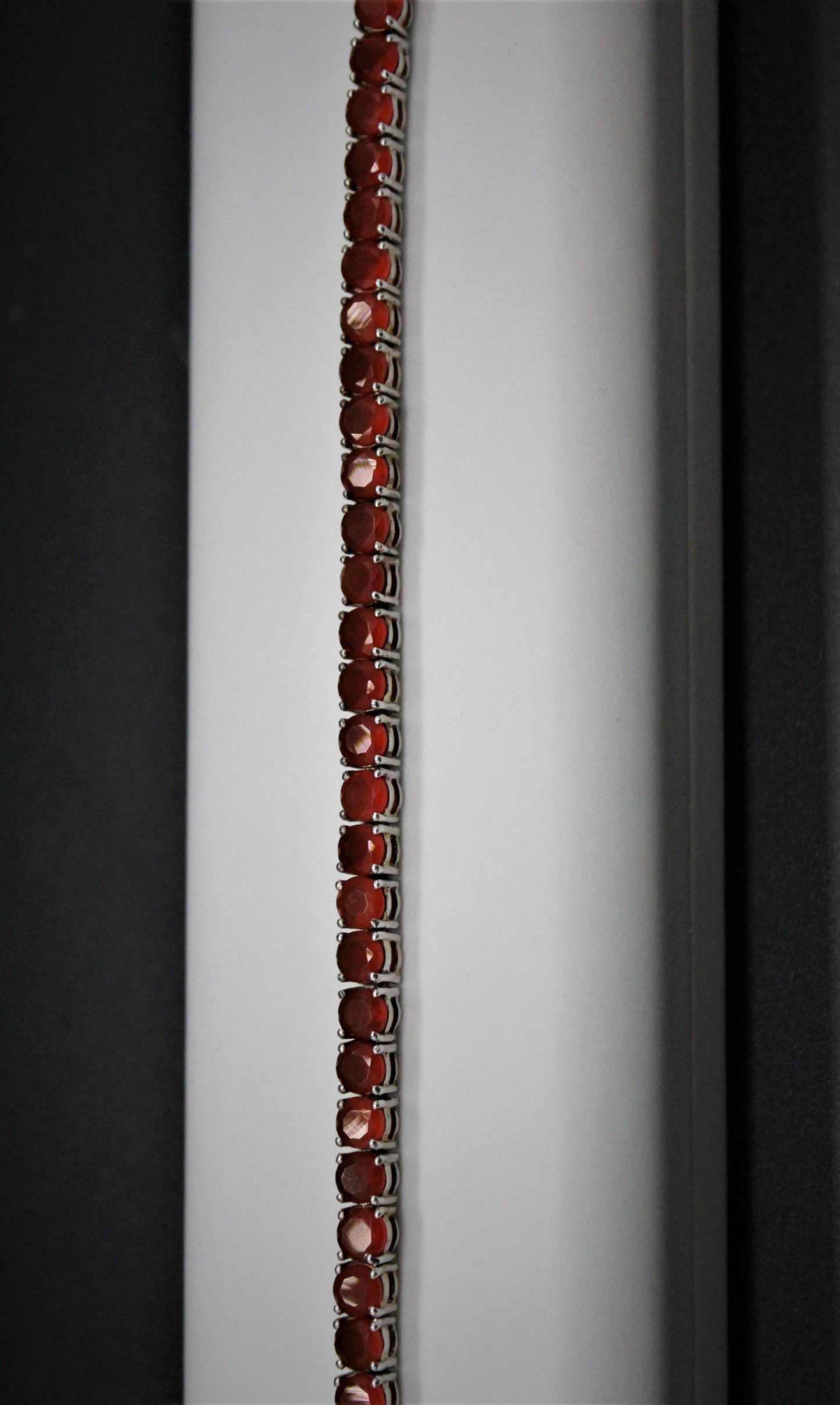 Carnelian Tennis Bracelet