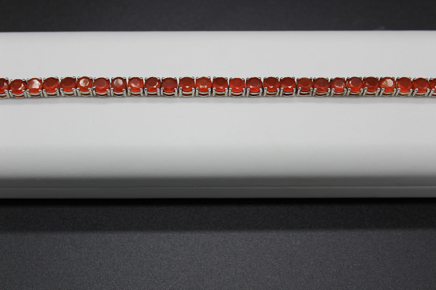 Carnelian Tennis Bracelet