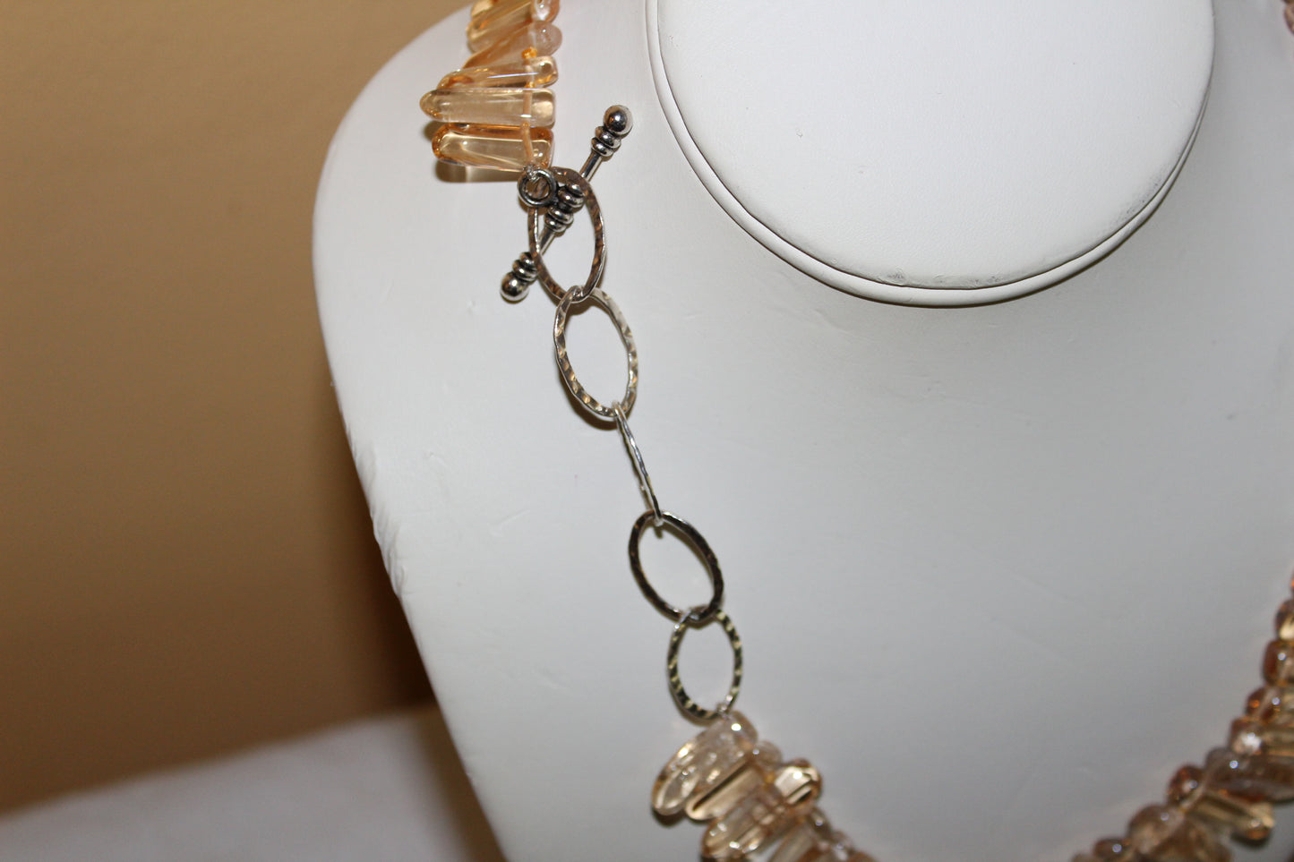 Citrine Icicle Necklace