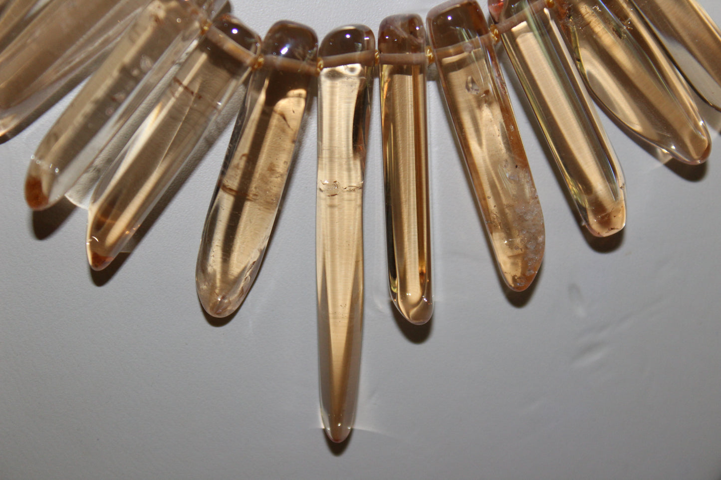 Citrine Icicle Necklace
