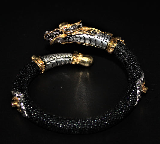 Dragon Bracelet with Gem Stones