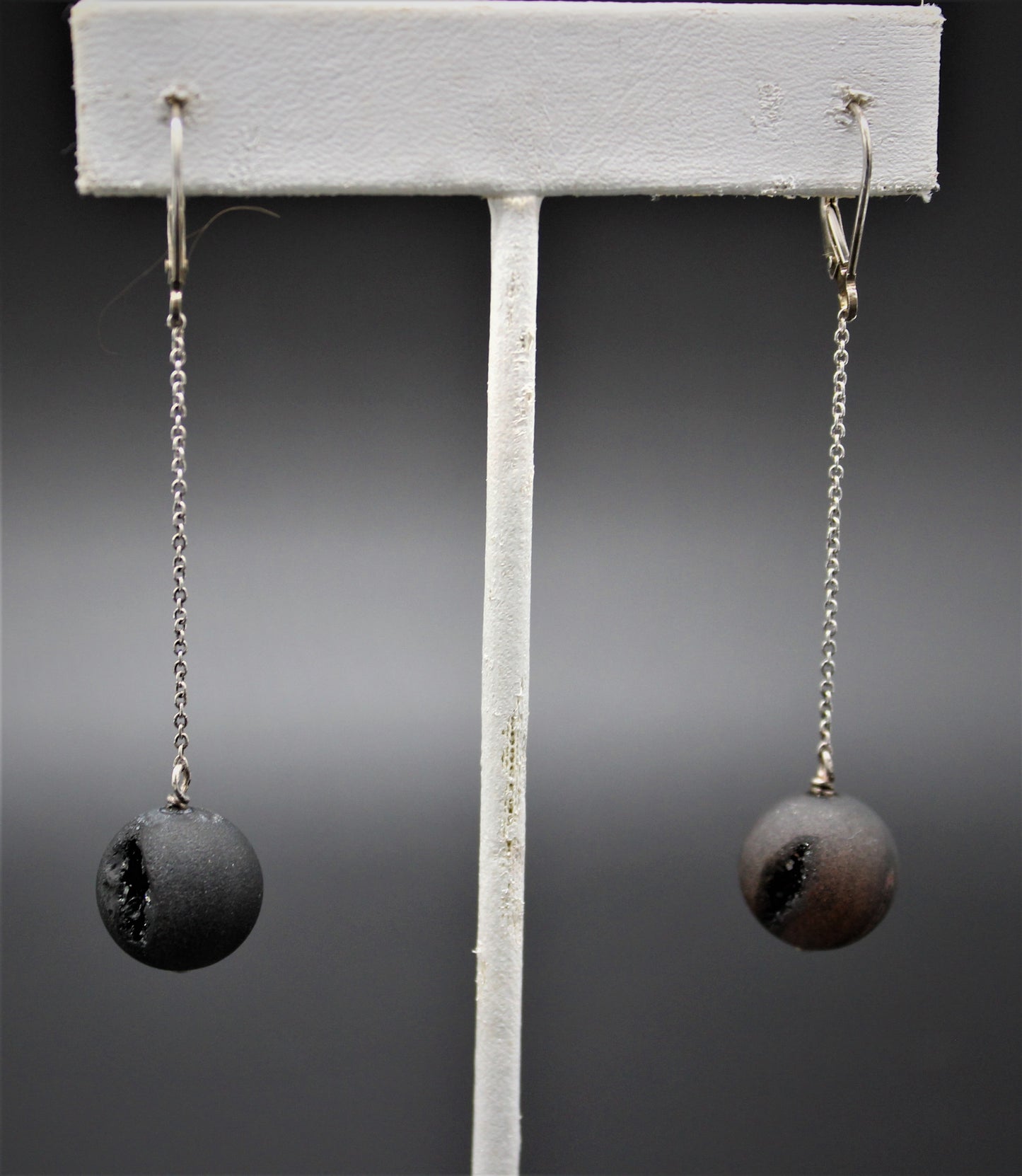 Black Druze Earrings