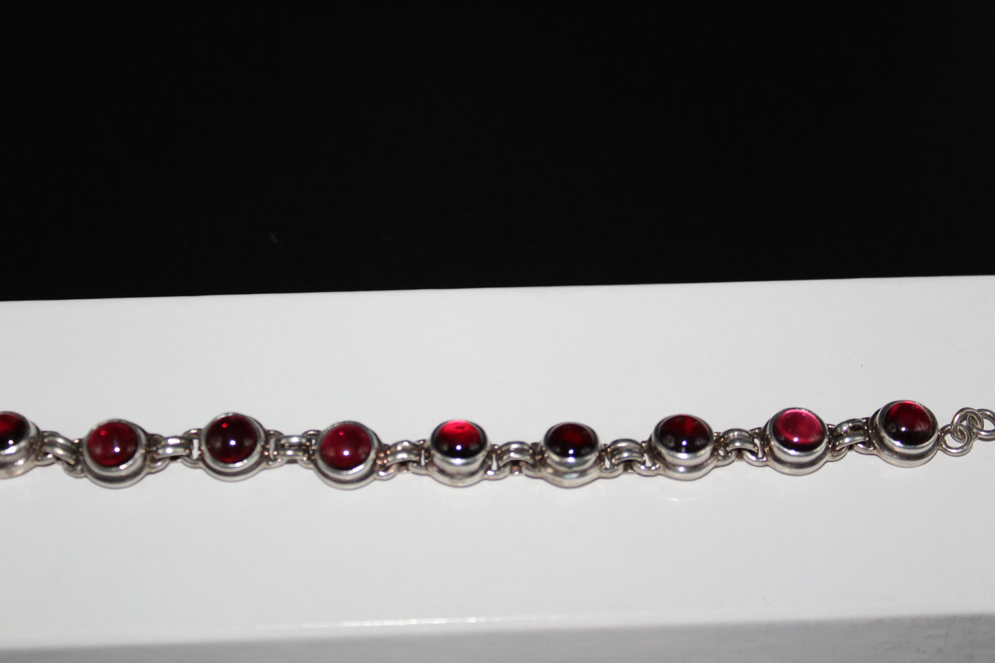Cabochon Garnet Bracelet