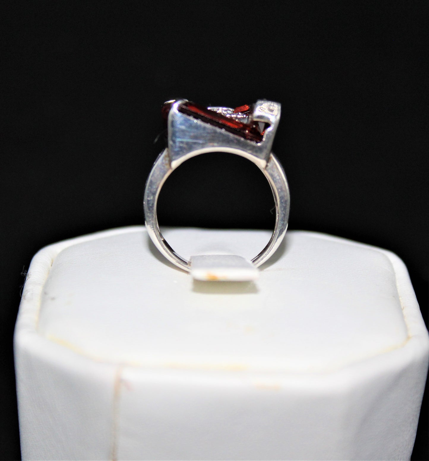 Garnet and Marcasite Ring